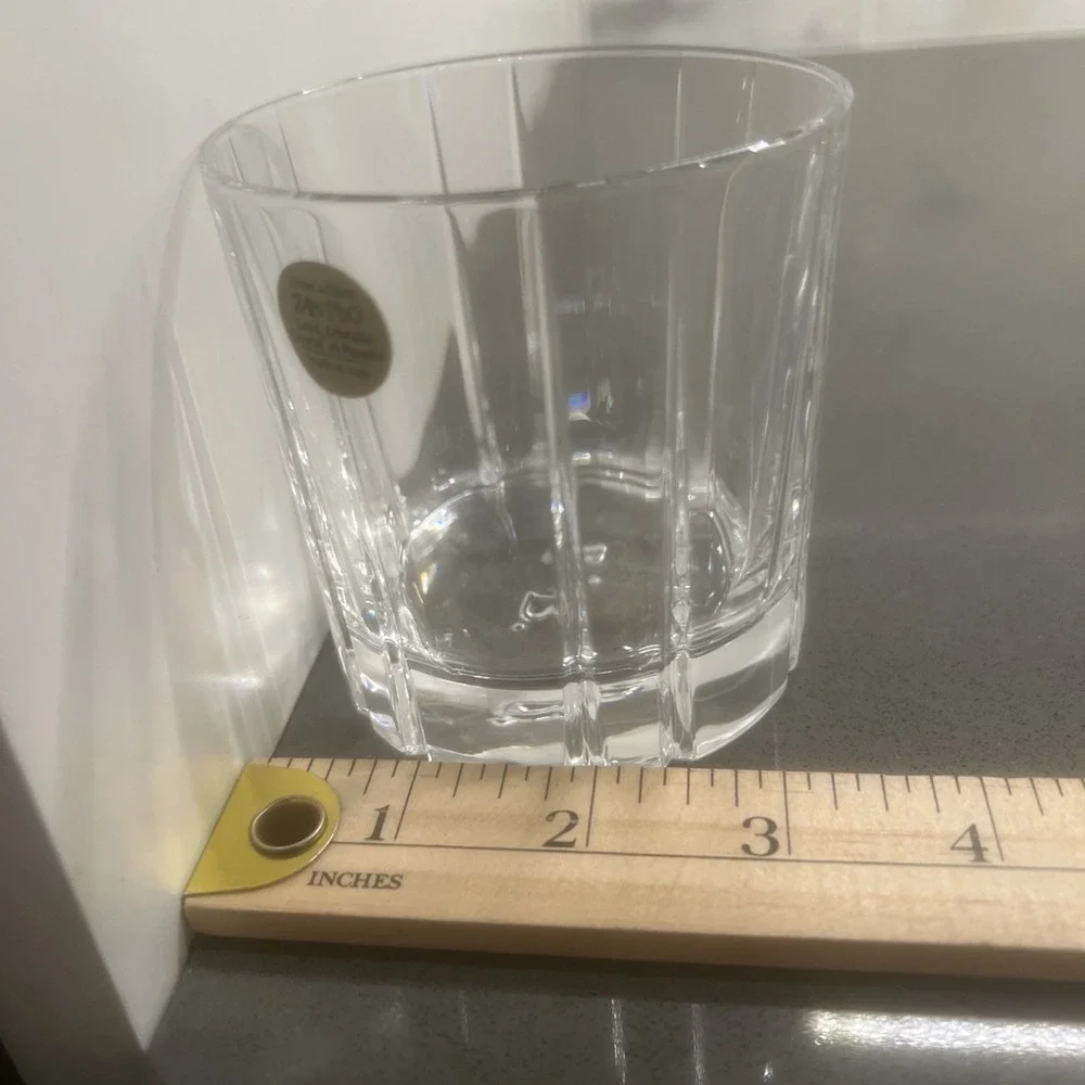 6-Capri Crystal Cristallo Al Piombo 24% Italia 10 oz Whiskey Glasses. EUC